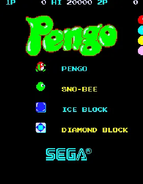 Pengo (bootleg) screen shot title